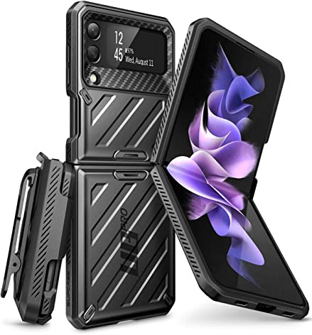 SUPCASE Unicorn Beetle Pro Coque de Protection Robuste pour Samsung Galaxy Z Flip 3 5G (2021), Noir