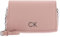 Calvin Klein Damen Tasche Re-Lock Shoulder Bag Flap Klein, Rosa (Cafe Au Lait), Einheitsgröße