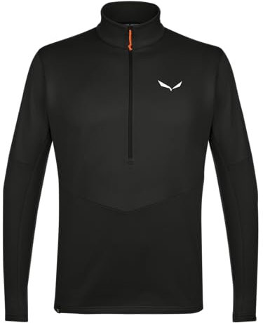 Salewa Puez Polarlite Half Zip Fleece Men, Black, XXL