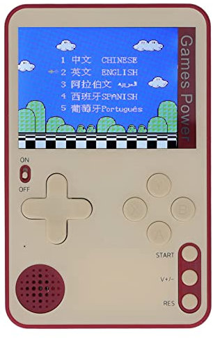 Console de Jeux Portable Rétro, 500 Jeux Populaires Classiques, écran Couleur HD 2,4 Pouces, Lecteur de Jeu de Cartes Ultra Fin, Machine de Jeu Portable, Cadeaux pour (Rouge)