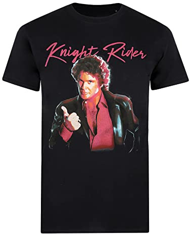 Cotton Soul Knight Rider Thumbs Up Unisex T Shirt, Black, XXX-Large