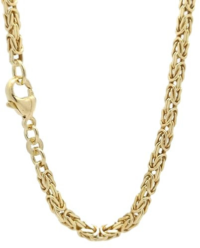 hoplo holzenplotz Königskette Halskette Breite 2,8 mm - 333-8 Karat Gold Auswahl, Kettenlänge:18.7 cm Armkette