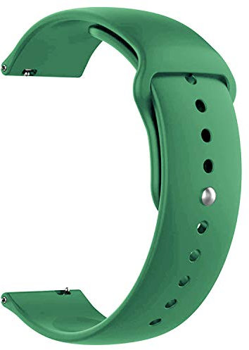ONE ECHELON Bracelet de montre à dégagement rapide compatible avec Diesel Griffed Gen 6 - Bracelet de rechange en silicone avec bouton de verrouillage (vert)