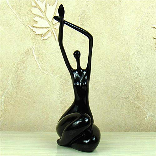 DERBUT Statue Ornament Skulptur Statue Körper Skulptur Handgemachte Polyresin Belle Porträt Wohnzimmer Dekor Ornament-B_34*14 * 10Cm