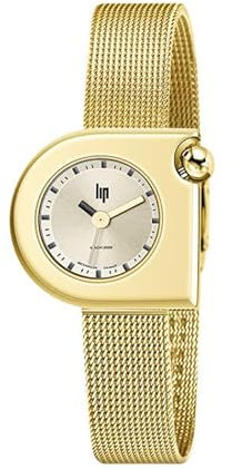 Lip Montre Mach 2000 - Mini Moon - Maille Milanaise Dorée