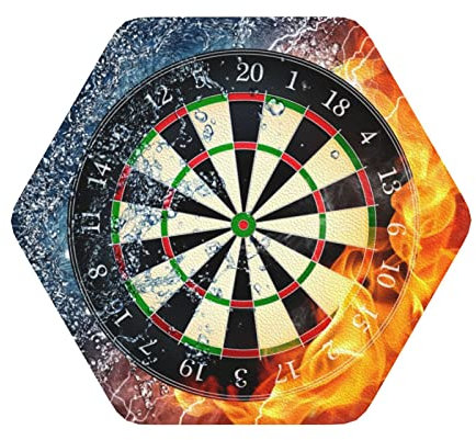 Dart-Untersetzer aus Leder für Getränke, 4 Stück, wasserdicht, rutschfest, Untersetzer für Zuhause und Küche