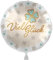Folienballon Viel Glück Abitur Master Promotion Rente Abschied Ballon Glück Luftballon Glückbringer Glückwunsch -Made in EU & Germany- ungefüllt, Helium geeignet