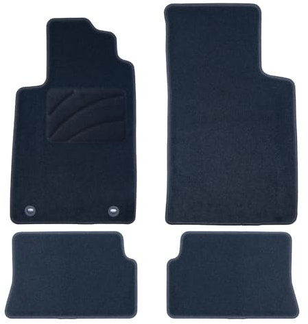 OCC DESIGN - Custom Fußmatten, kompatibel mit Renault Megane I CABRIO (1997-2003), hochwertiger Teppich, Velours/Polypropylen, Original Verankerung, rutschfester Rücken, Seitenschutz, 4 Stück