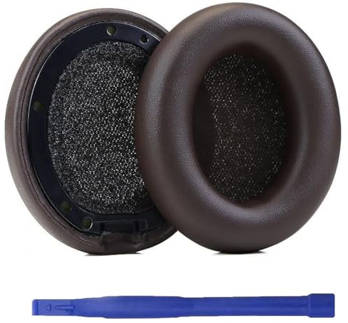 Aiivioll Studio Pro, Cuscinetti di ricambio per cuffie on-ear wireless Beats Studio Pro, in morbida pelle proteica, con isolamento acustico e memory foam (marrone scuro)