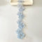 2 Yards 3D Blume Spitze Trim Perlen Floral bestickt Spitze Trim Stoff Blumen Applikationen Spitze Band Handmade DIY Nähen liefert Handwerk für Kostüm Hut Dekoration (Blau)