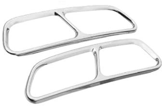 Für A-udi A6 A7 C7 2016 2017 2018 2 Teile/satz Edelstahl Auto Hinten Auspuff Endrohr Abdeckung Trim Schalldämpfer Auspuffblenden