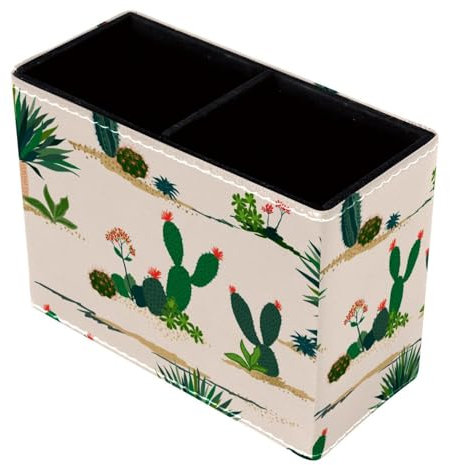 FVQL Stifthalter, Bleistift-Organizer, Schreibtischzubehör, bunte Pflanzen-Wüstenkakteen