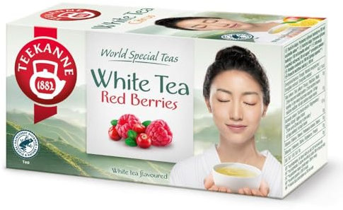 TEEKANNE-White Tea Red Berries-Weißer Tee mit Preiselbeer&Himbeer-6x20 (Dekond gift)