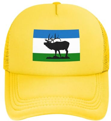 Baseball Cap Flagge Von Elk Ridge, Utah Golf Caps Unisex Baseballmütze Verstellbare Trucker Hut Für Golf Running Reisen