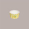 Lucgel Bicchiere Coppetta Gelato Carta Media 120cc - Grafica Fruits&Stripes Giallo, Fibra Cellulosica 100%, Riciclabile - 250 pz -