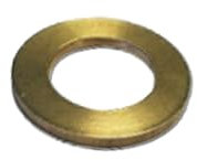 MICEL - 92317 - Ovalillos para Pernio de Puerta en latón, Arandela para Bisagra, Acabado latón, 6 unidades, 14 x 14 x 3 mm