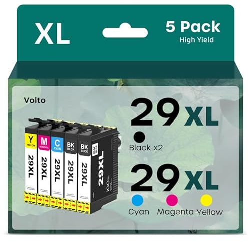 5-PACK Cartouches d'encre 29XL compatibles pour EPSON 29 XL Multipack pour XP-342 XP-235 XP-245 XP-247 XP-255 XP-257 XP-332 XP-335 XP-342 XP-345 XP-352 XP-355 XP-432 XP-435 XP-442 XP-445 XP-452 XP-455