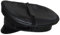 Awanstar 0051 Echt Leder Mütze schwarz Herren Schirmmütze Leder Military Hut Männer Ledermütze Armee Hut Polizei Mütze Halloween Hut Bikermütze, Leather Muir Cap (Schwarz, 60)