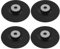 Create idea 4Pcs M14 125mm Sanding Disc Backing Pad Rubber Steel Paper Grinding Disc Tray Angle Grinder Special Grinding Ddisc Black