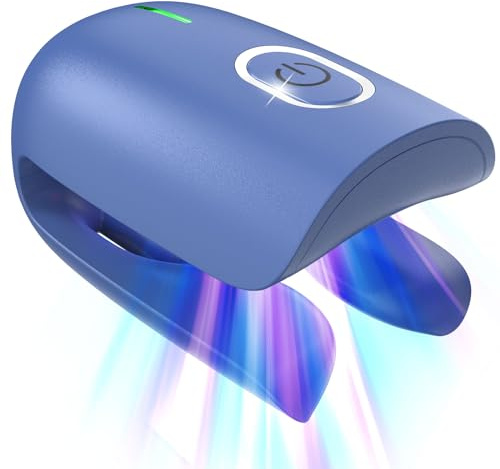 Nagelpilz Laser Behandlungsgerät,Nagellaser Reinigung Zehennagel-Fingernägel&Onychomykose,Nagelpilzentferner für Den Heimgebrauch mit 470nm Blau Licht+660nm Rotlicht+905nm Infrarotlicht (Lila)