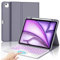 Clavier iPad Air 13 Pouces (M2 2024/M3 2025) avec Pavé Tactile, rétroéclairé 7 Couleurs AZERTY Français Keyboard Coque, Étui Clavier Trackpad Détachable Bluetooth pour iPad Air 13, Pourpre Lavande