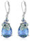 Libellen Ohrringe 925 Sterlingsilber Libellen Ohrhänger mit blau-grünem Farbverlauf Turmalin Leverback Ohrringe Tier Schmuck für Frauen