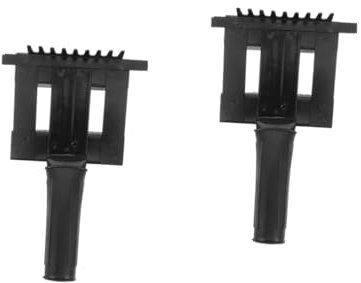 Happyyami 2st Anti-juckreiz-rechen Tierhaarbürste Besen Für Tierhaare Reinigungskamm Haustierkamm Fellschaber Für Nutztiere Praktischer Pferderechen Pferdehaar-pflegekamm Gummi Black