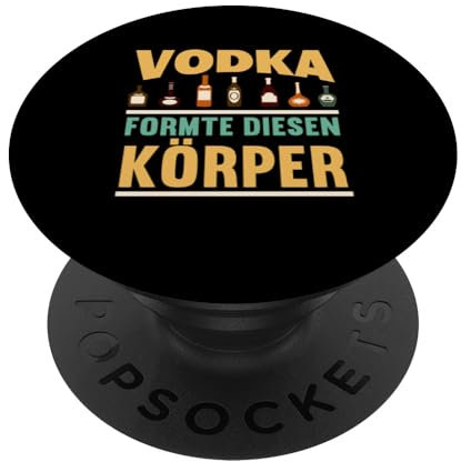 Vodka Wodka Alkohol Vodka Formte Diesen Körper PopSockets Klebender PopGrip