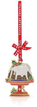 Tipperary Crystal Christmas Tree Decoration, Luxury Hanging Ornament – Perfect for Holiday Décor & Gifting, Christmas Pudding Sparkle Decoration