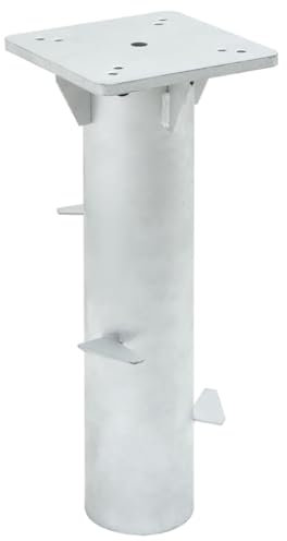 In-Ground Parasol Base Silver 16x16x39.5 cm Steel