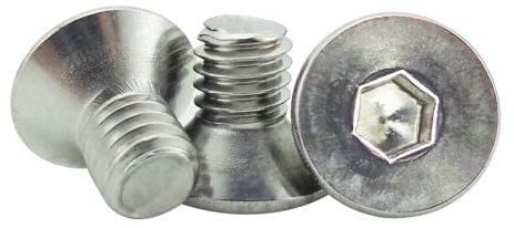 Fajoeda M6 x 10mm Senkkopfschrauben mit Innensechskant Schrauben, 40 Stück Senkkopfschrauben M6 edelstahl Vollgewinde A2 -V2A Senkschraube Edelstahlschrauben