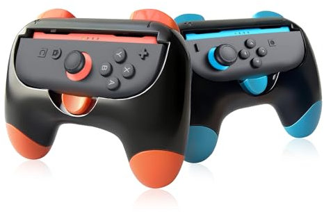 Viechoes 2er Pack Switch 2 Joy-Con Controller-Griffadapter,Ergonomischer Joy-Con Grip Halter,JoyCon Zubehör für Switch 2 Controller – Schwarz