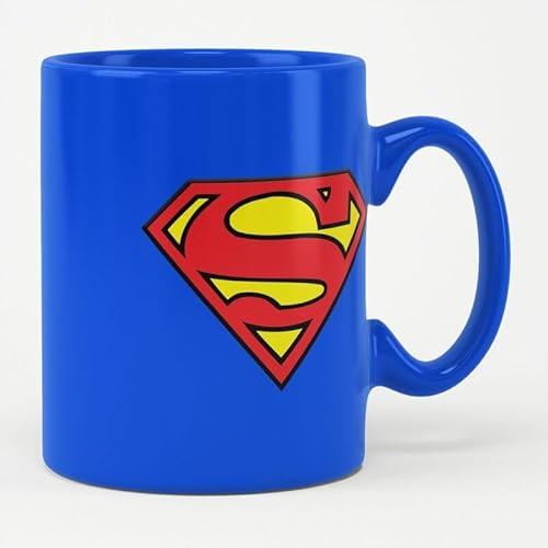 Superman S-Shield Unisex Tasse blau DC Comics, Fan-Merch, Filme, TV-Serien Standard