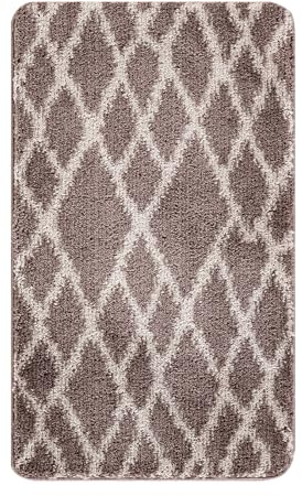 Paradise Door Mat – Soft, Machine Washable Dirt Trapper Rug - Rubber Backed Floor Mat -Heavy Duty Non Slip Doormats, Super Absorbent Front Door Mat, Entrance Rug (Brown, 50 X 80 cm)