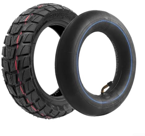 Honseadek Für KuKirin G2 Elektroroller-Reifen-Set, 25,4 cm (10 Zoll), 80/65 6 Innenschlauch und Außenreifen 255 x 80, selbstreparierende Gummireifen inkl