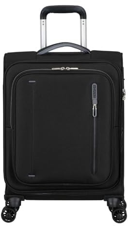 American Tourister Trolley Cloudrider Spinner TSA Jet Black schwarz 55cm