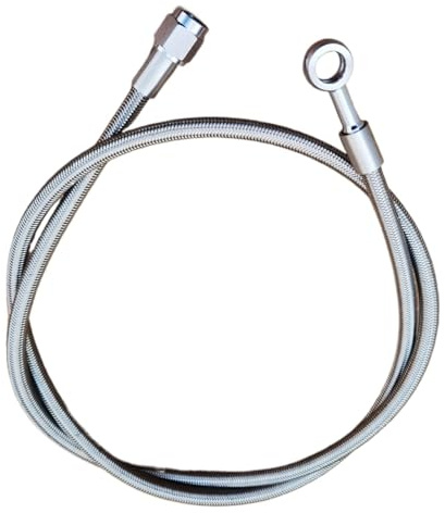 12 -72 AN4 Universal Hydraulische Bremse Kupplung Gauge Turbo Vakuum Öl Schlauch Linie Gerade Zu 10mm Banjo(18 INCH)