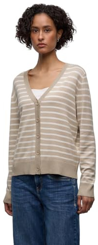 Street One Damen Gestreifter Cardigan