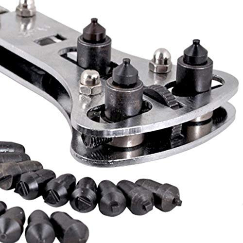 FAST WORLD SHOPPING Chiave Apricasse per Orologi con 18 Inserti Intercambiabili magnetici, Strumento Apri Cassa Regolabile per Riparazione e Manutenzione