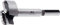 FISCH Forstnerbohrer SP Wave Cutter Schaft 8 mm, Bohrer 25 mm, 031702500