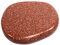 Edelstein Scheibenstein 3-5 cm + Edelsteinkarte | Handschmeichler Taschenstein Massagestein | Lebensquelle Plus (Goldfluss, rot)