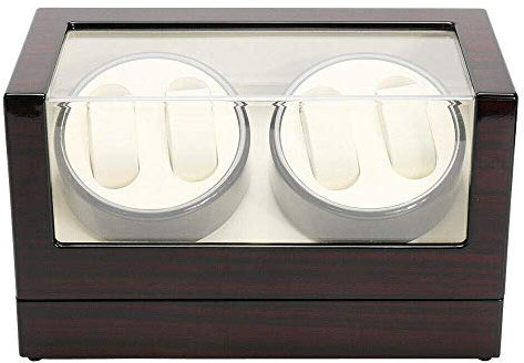 SHIOUCY 4+0 Holz Automatische Uhrenbeweger Watch Winder Box Automatisch Beweger Uhren Box EU DHL