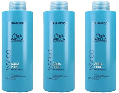 3 er Pack Invigo Balance Aqua Pure Purifying Shampoo 1000 ml