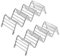 MengH-SHOP Taco Halter Ständer Edelstahl Taco Rack Wellenform Food Ständer Küche Gadget Werkzeug für Harte Oder Weiche Shell Tacos Sandwiches 2 Stück