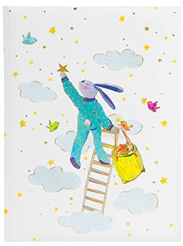 goldbuch Fotoalbum, Kunstdruck, Babytagebuch Hase, 21 x 28 x 1 cm