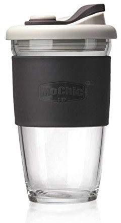 NC MoChic Moses taza de café de vidrio taza a prueba de derrames personalizada con tapa taza de vidrio borosilicato al por mayor