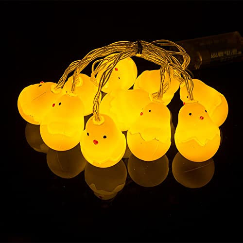 LED Lichterkette,10 LED Oster Lichterketten, 2M Osterei Lichterkette Timer Batteriebetrieben,Easter Lichterketten,Ostern Lichter Osterdeko für Innenbereich Ostereier Party Dekoration Osterdeko