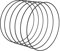 Worown 6 Stück 30cm Metallringe zum Basteln, Schwarz Metallring, Deko Ringe zum aufhängen für die Herstellung von Hochzeitskranzdekor und Wandbehang