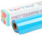 Lya Vinyl – Rouleau de vinyle de transfert thermique HTV pour Cricut, Silhouette Cameo, pour la création de vêtements, sacs et autres produits textiles, 30,5 cm x 3 m, bleu