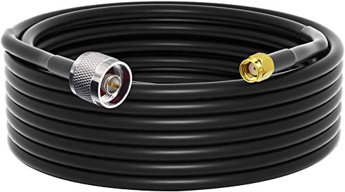 YILIANDUO LoRa Antennenverlängerungskabel RP-SMA Stecker auf N-Typ Stecker Low Loss Y240-Kabel 10 m für WLAN Router LoraWan Gateway Antenne RAK Nebra Bobcat HNT Helium Hotspot Miner Antenne